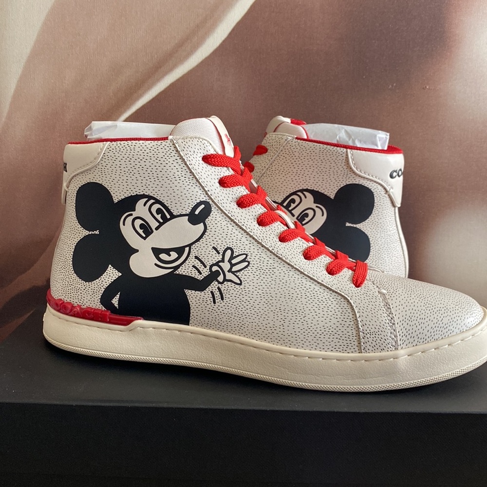 Coach Disney Mickey Mouse X Keith Haring Sneaker NWT